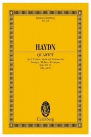 Buch STRING QUARTET D MAJOR LERCHEN OP 645 HO JOSEPH HAYDN