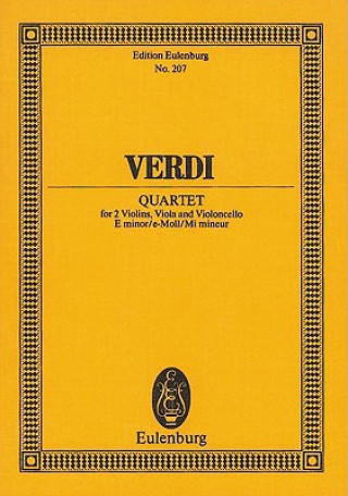 Książka STRING QUARTET E MINOR GIUSEPPE FORT VERDI