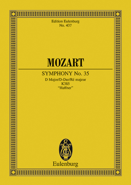 Knjiga SYMPHONY NO 35 D MAJOR KV 385 WOLFGANG AMA MOZART