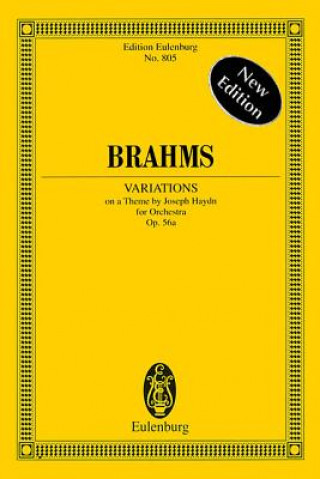 Book VARIATIONS ON A THEME OF HAYDN OP 56A JOHANNES BRAHMS