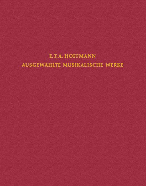 Livre CHAMBER MUSIC ERNST THEO HOFFMANN