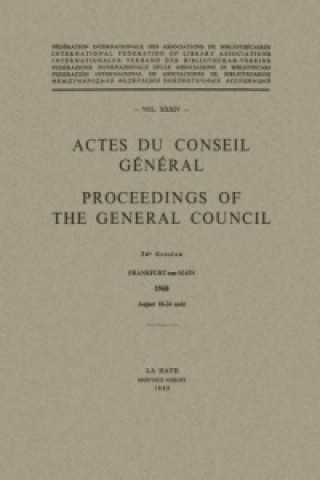 Książka Actes du Conseil General / Proceedings of the General Council A. Thompson