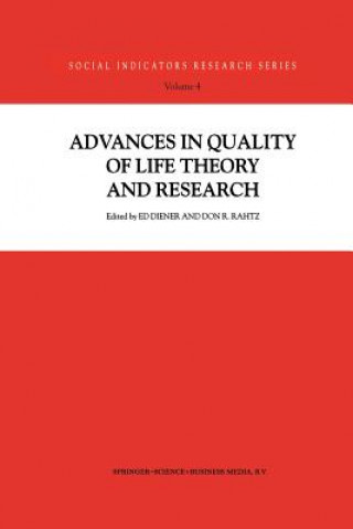 Könyv Advances in Quality of Life Theory and Research Ed Diener