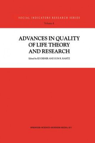 Livre Advances in Quality of Life Theory and Research Ed Diener