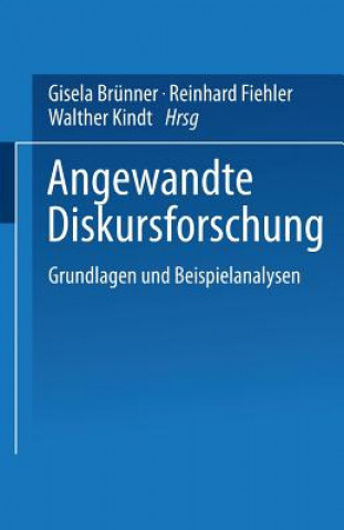 Kniha Angewandte Diskursforschung Gisela Brünner