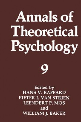 Knjiga Annals of Theoretical Psychology William J. Baker