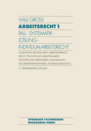 Книга Arbeitsrecht 1 Willi Gross