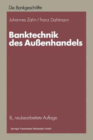 Buch Banktechnik Des Aussenhandels Franz Dahlmann