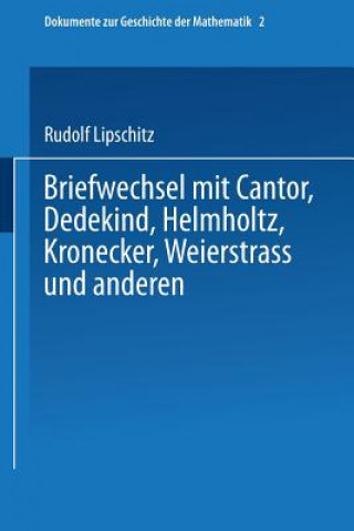 Könyv Briefwechsel Mit Cantor, Dedekind, Helmholtz, Kronecker, Weierstrass Und Andersen Na Na