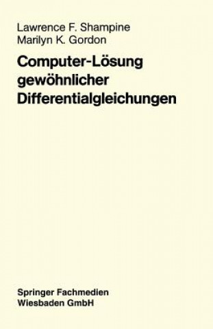 Kniha Computer-Loesung Gewoehnlicher Differentialgleichungen Marilyn K Gordon