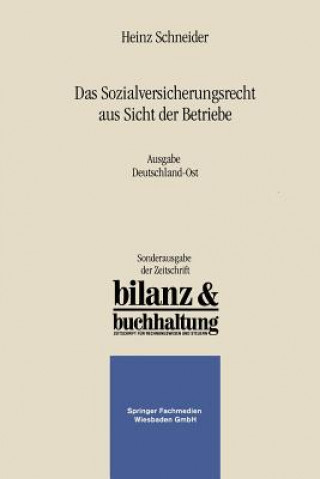 Carte Sozialversicherungsrecht Aus Sicht Der Betriebe Heinz Schneider