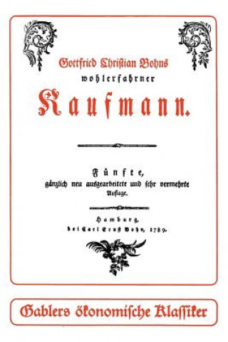 Carte Wohlerfahrne Kaufmann Gottfried Christian Bohn