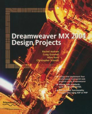 Kniha Dreamweaver MX 2004 Design Projects Christopher Schmitt