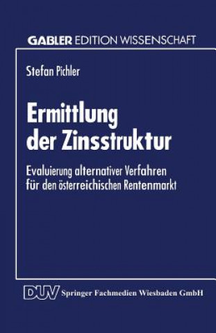 Kniha Ermittlung Der Zinsstruktur Stefan Pichler