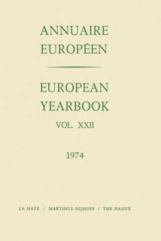 Carte European Yearbook / Annuaire Europeen Council of Europe