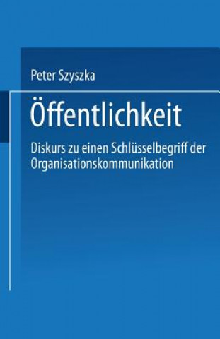 Kniha ffentlichkeit Peter Szyszka