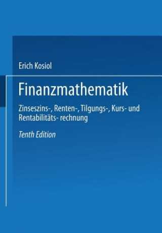 Könyv Finanzmathematik Erich Kosiol