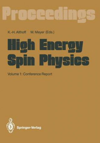 Kniha High Energy Spin Physics Karl-Heinz Althoff