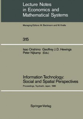 Książka Information Technology: Social and Spatial Perspectives Geoffrey J. D. Hewings