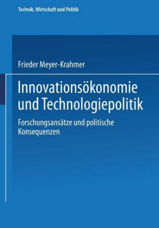 Kniha Innovations konomie Und Technologiepolitik Frieder Meyer-Krahmer