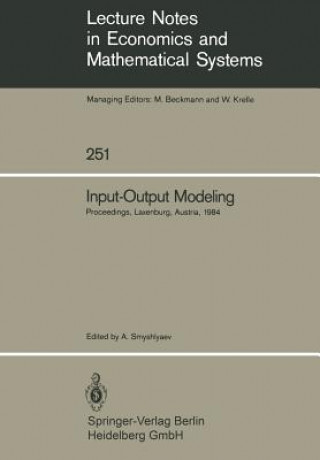 Buch Input-Output Modeling Anatoli Smyshlyaev