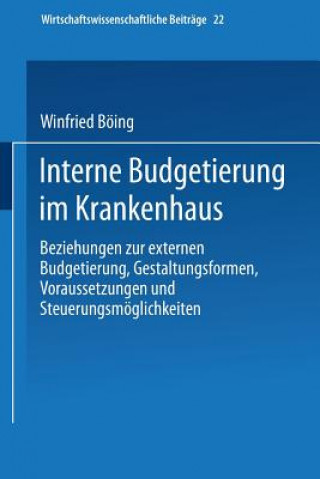 Buch Interne Budgetierung Im Krankenhaus Winfried B'Oing