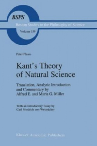 Książka Kant's Theory of Natural Science Peter Plaass