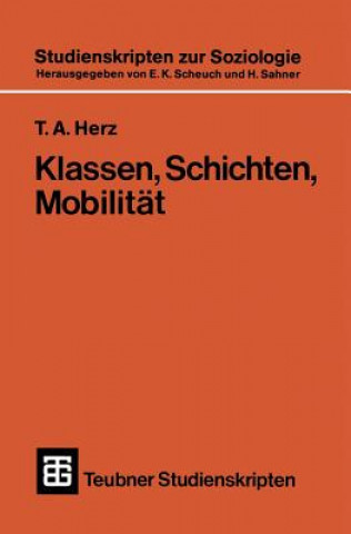 Książka Klassen, Schichten, Mobilitat Thomas Herz