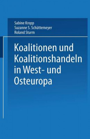 Kniha Koalitionen in West- Und Osteuropa Sabine Kropp