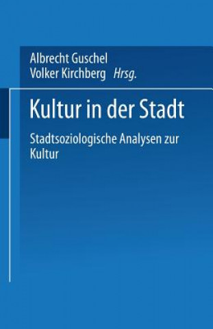 Kniha Kultur in Der Stadt Volker Kirchberg