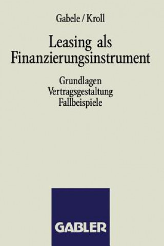 Buch Leasing ALS Finanzierungsinstrument Michael Kroll