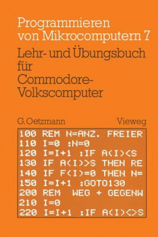 Kniha Lehr- Und UEbungsbuch Fur Commodore-Volkscomputer Gerhard Oetzmann