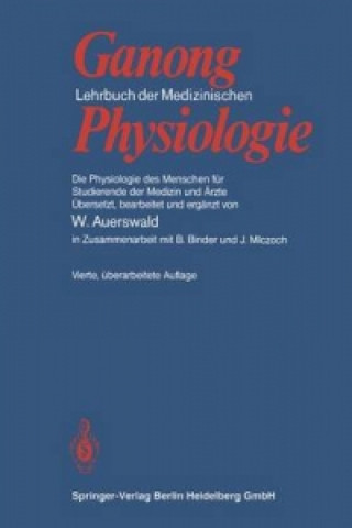 Knjiga Lehrbuch der Medizinischen Physiologie WILLIAM GANONG