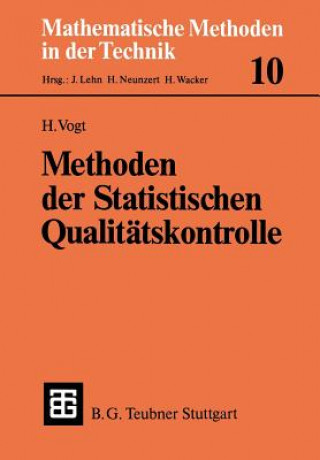 Könyv Methoden Der Statistischen Qualitatskontrolle Herbert Vogt