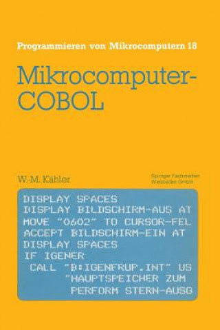 Boek Mikrocomputer-COBOL Wolf-Michael Kahler