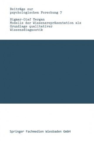 Libro Modelle Der Wissensreprasentation ALS Grundlage Qualitativer Wissensdiagnostik Sigmar-Olaf Tergan