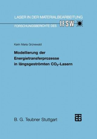 Kniha Modellierung Der Energietransferprozesse in Lï¿½ngsgestrï¿½mten Co2-Lasern Karin M Grunewald