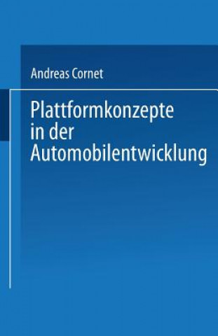 Carte Plattformkonzepte in Der Automobilentwicklung Andreas Cornet