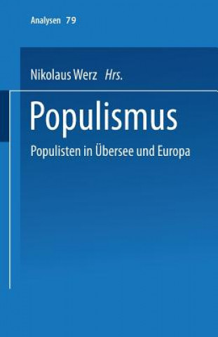 Kniha Populismus Nikolaus Werz