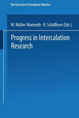 Kniha Progress in Intercalation Research H. W. De Jong