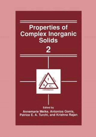 Książka Properties of Complex Inorganic Solids 2 A. Gonis