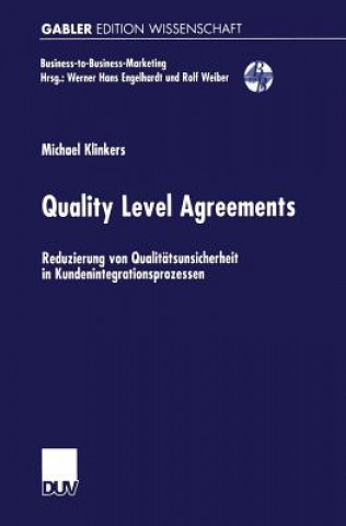 Knjiga Quality Level Agreements Michael Klinkers