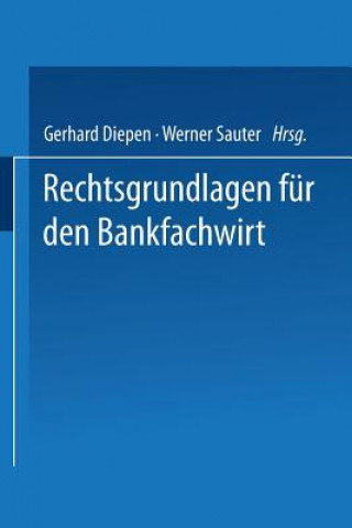 Carte Rechtsgrundlagen Fur Den Bankfachwirt Gerhard Diepen