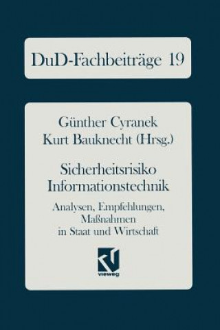 Kniha Sicherheitsrisiko Informationstechnik Kurt Bauknecht