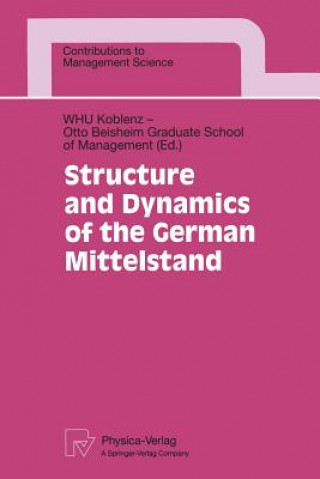 Könyv Structure and Dynamics of the German Mittelstand C. Homburg