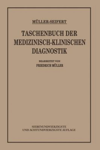 Kniha Taschenbuch Der Medizinisch Klinischen Diagnostik Seifert