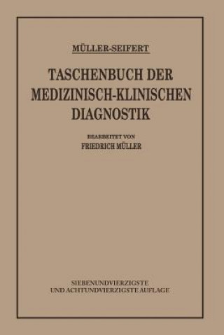 Książka Taschenbuch Der Medizinisch Klinischen Diagnostik Seifert