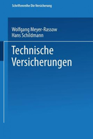 Knjiga Technische Versicherungen Hans Schildmann