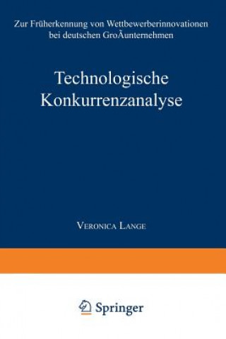Kniha Technologische Konkurrenzanalyse Veronica Lange