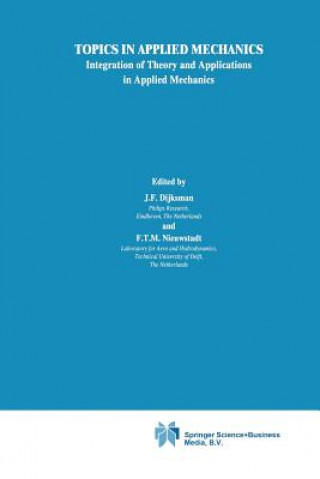 Kniha Topics in Applied Mechanics J. F. Dijksman